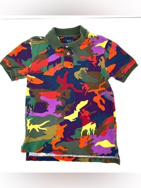 Boys Polo Ralph Lauren Shirt Pony Camo